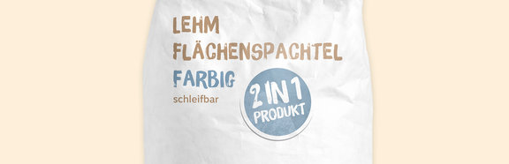 Lehm Flächenspachtel farbig Sandstein